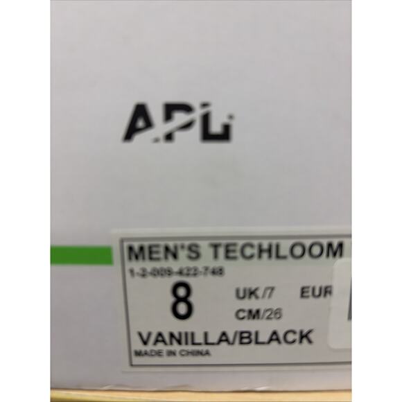 APL Men’s Techloom Wave Vanilla/Black Size 8 - Picture 6 of 6